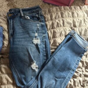 Distressed Blue Women's Jeans